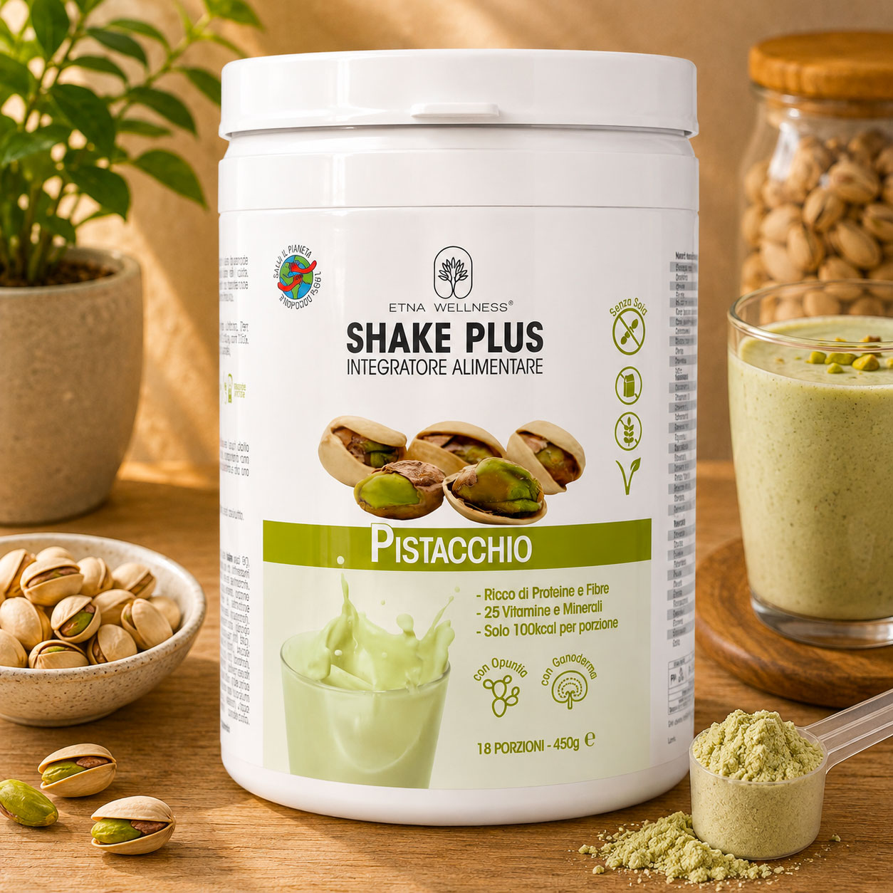 Shake plus pistacchio - 450 gr